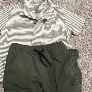 Olive Green Kids Set; 18months